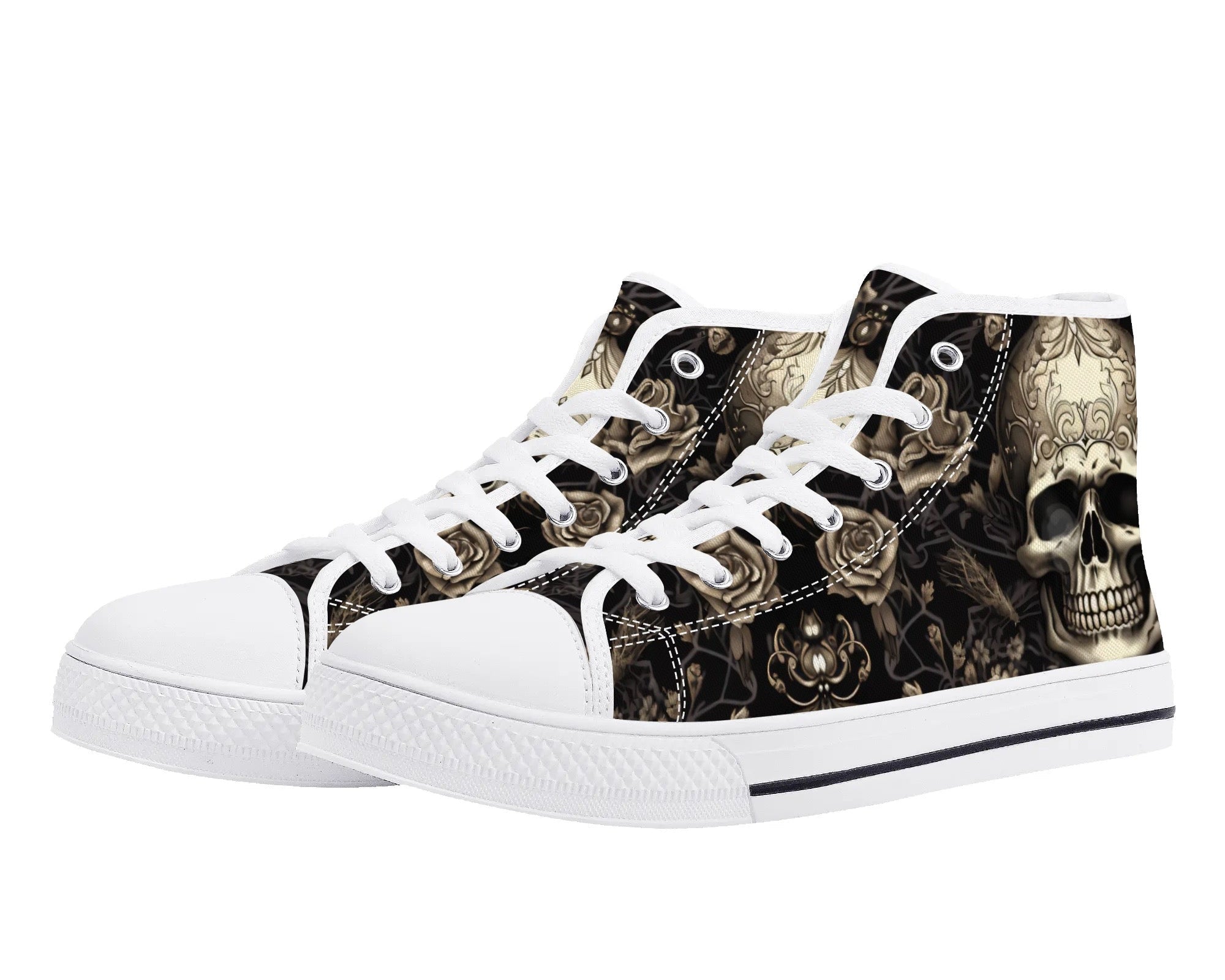 Rustic Skull High Tops