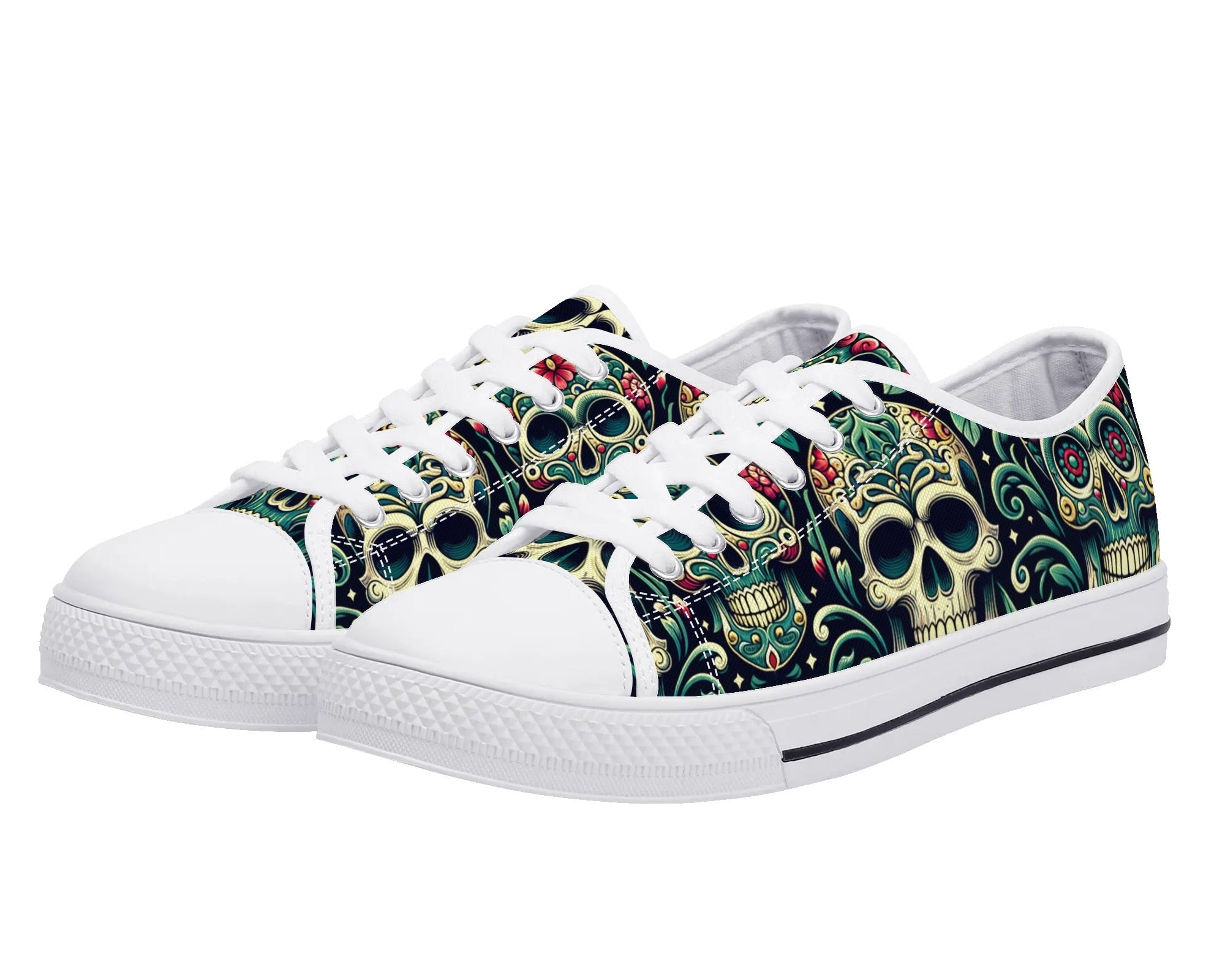 Sugar Skull Low Tops