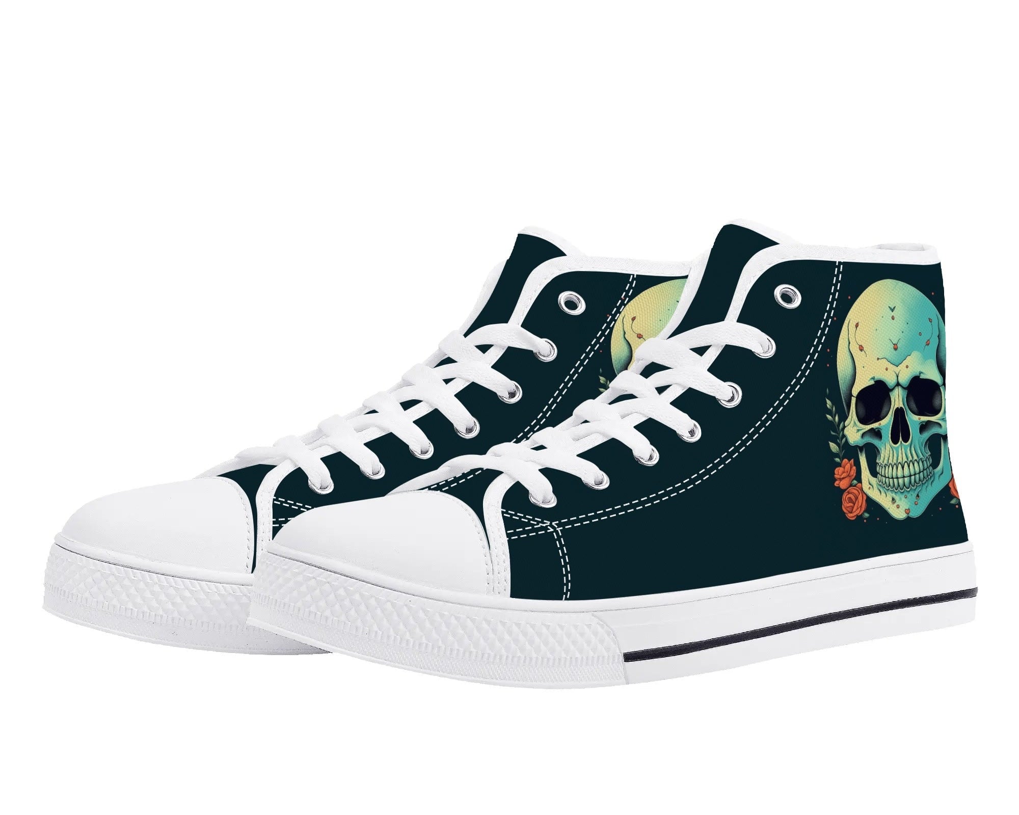 Minty Skull High Tops