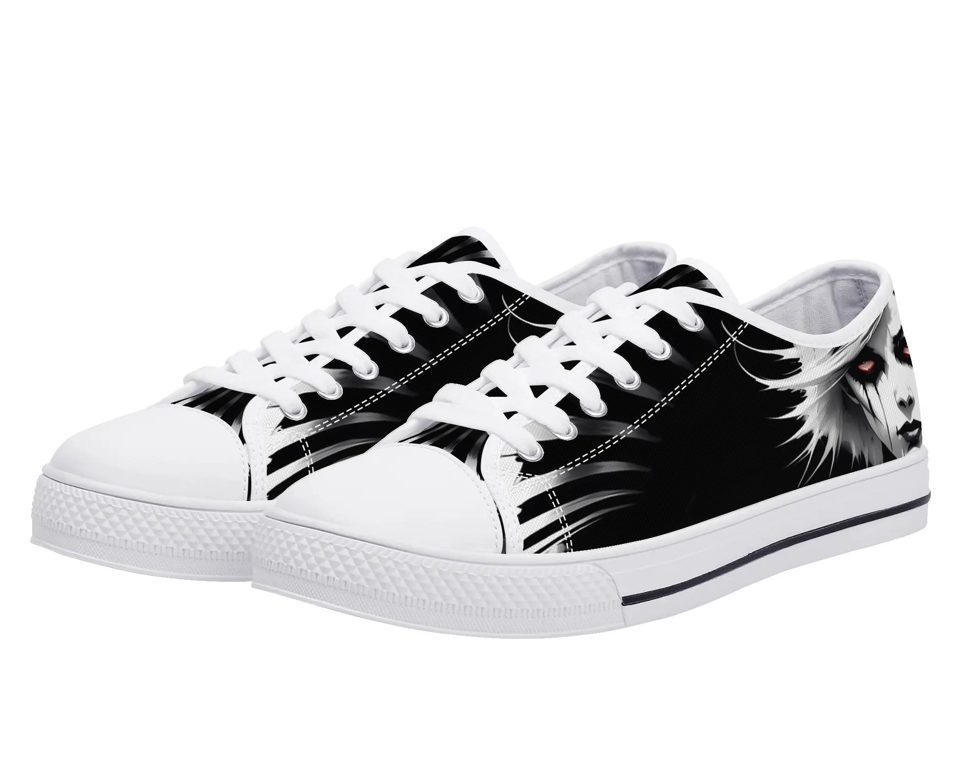 Spiked Ghost Low Tops