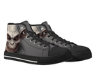 2. Black Angle View: Battle Orc High Tops in black at 45-degree angle showcasing detailed orc artwork
