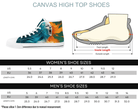 Dual Tone Portrait High Tops White Size Chart
