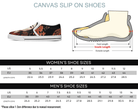 Size Chart White: Size chart for Hanami Portrait Slip-Ons showing men's and women's size conversions
