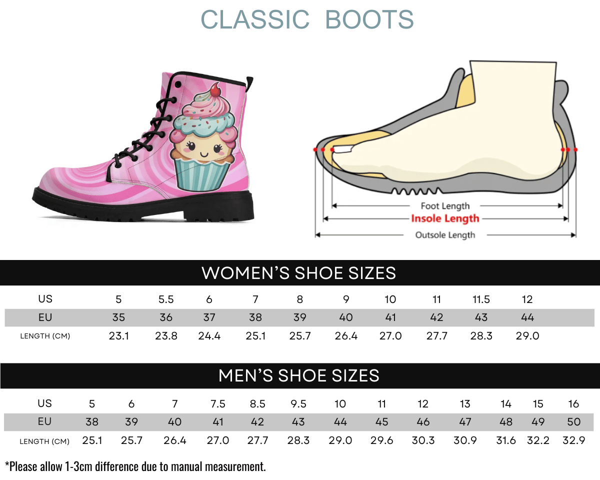 Steadfast 7 Sweet Dreams Classic Boots Size Chart Guide