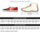 White Size Chart: Sunburst Bloom Slip-Ons in white showing initial side angle with sunburst floral pattern
