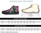 Black Size Chart: Size chart for Surreal Zombie Herd High Tops showing men's and women's size conversions
