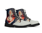 Steadfast 7 Crimson Anime Classic Boots Angle View - Blood Accent Detail
