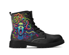 Medusa Classic Boots - Mythological Snake Queen Design Side View By Steadfast 7, Custom Classic Boots