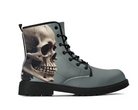 Misty Skull Classic Boots - Ethereal Mint Floral Design Side View By Steadfast 7, Custom Classic Boots