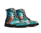 Steadfast 7 Ocean's Scream Classic Boots Angle View - Flowing Wave Pattern
