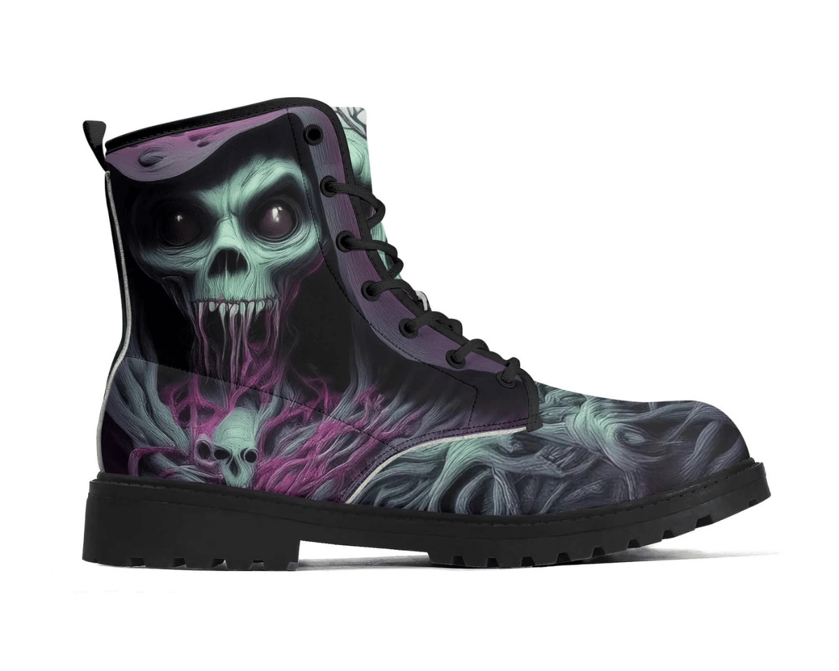 Steadfast 7 Purple Reaper Classic Boots Side View - Dark Design

