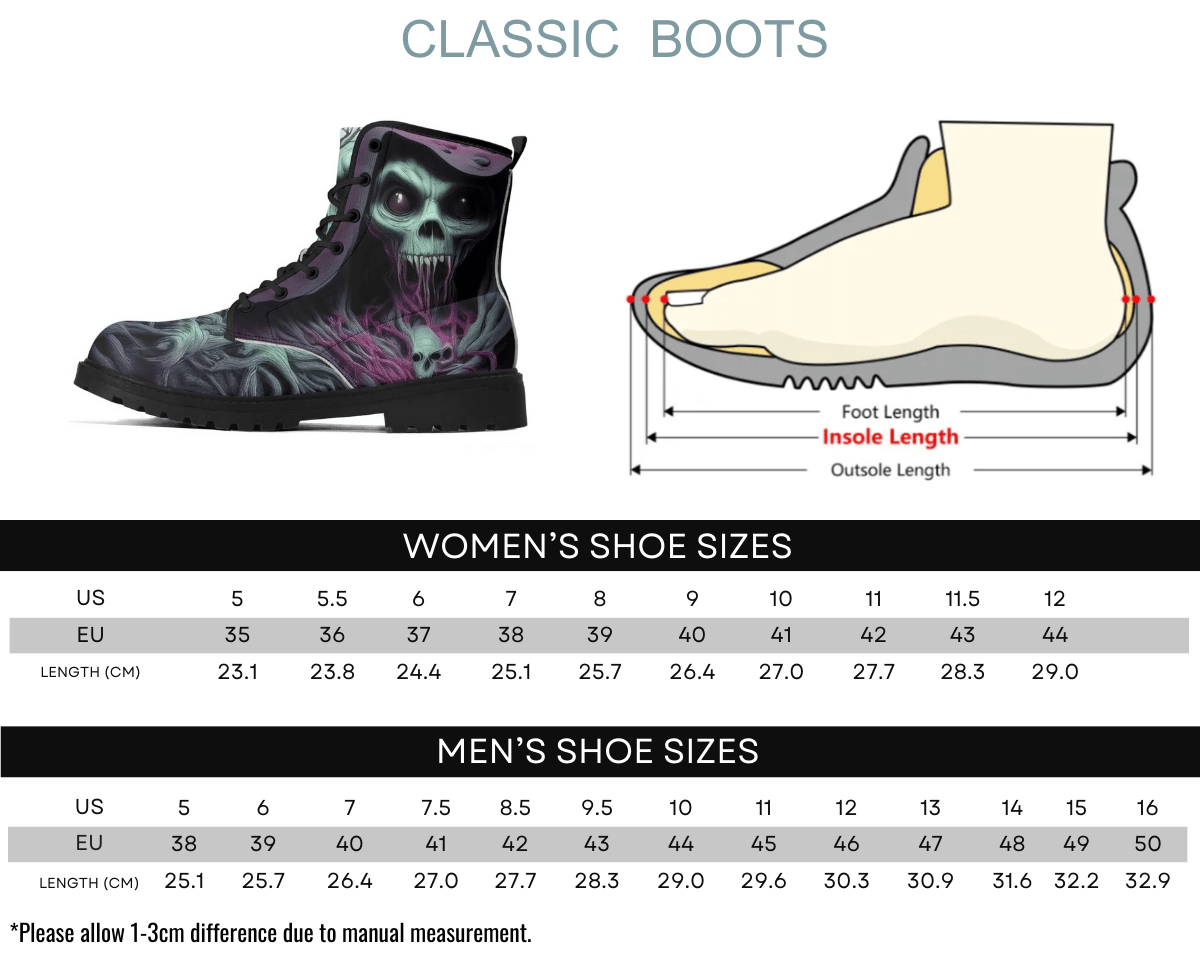 Steadfast 7 Purple Reaper Classic Boots Size Chart Guide