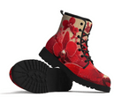 Steadfast 7 Red Blossom Classic Boots Showcase - Complete Floral Artistic Pattern
