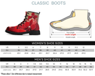 Steadfast 7 Red Blossom Classic Boots Size Chart Guide
