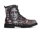 Steadfast 7 Retro Zombie Classic Boots Side View - 50s Style Comic Zombie Pattern
