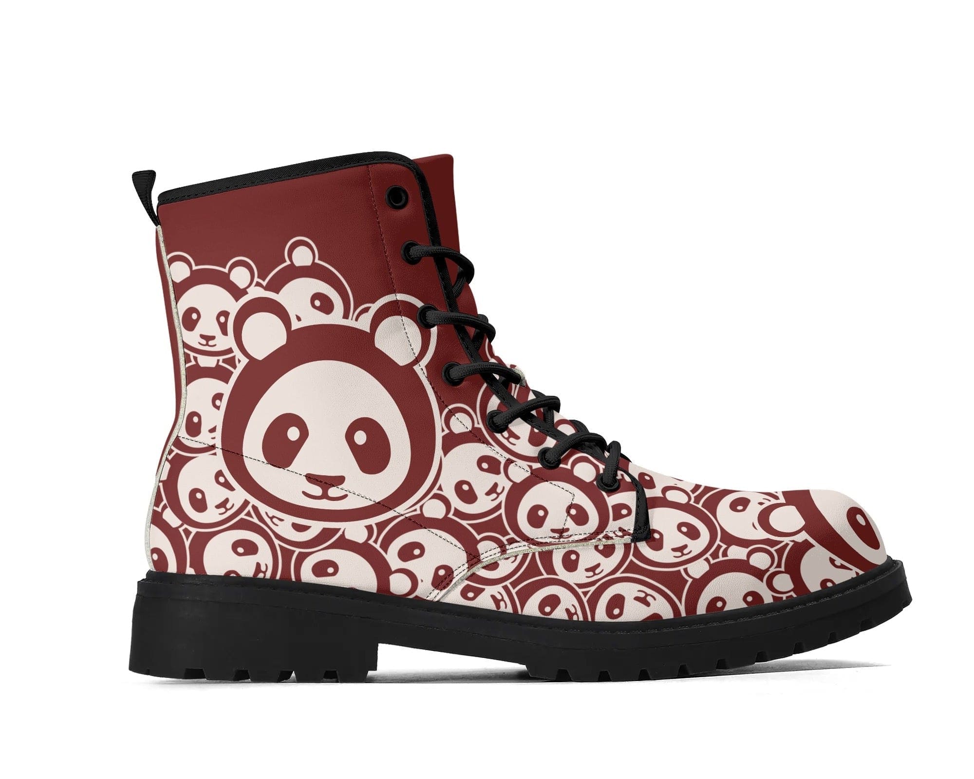 Root-Bear Classic Boots - Cute Forest Bear Pattern Side View By Steadfast 7, Custom Classic Boots
