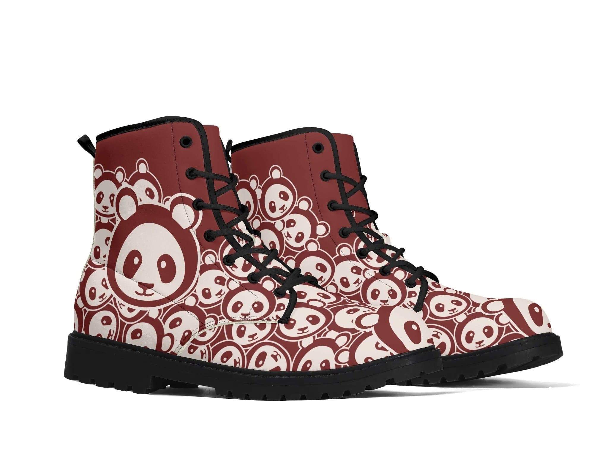 Root-Bear Classic Boots - Cute Forest Bear Pattern Three Quarter View By Steadfast 7, Custom Classic Boots

