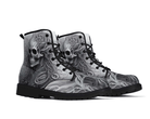 Steadfast 7 Scrollwork Siren Classic Boots Angle View - Ornate Pattern Detail
