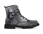 Steadfast 7 Scrollwork Siren Classic Boots Side View - Female Skeleton Design
