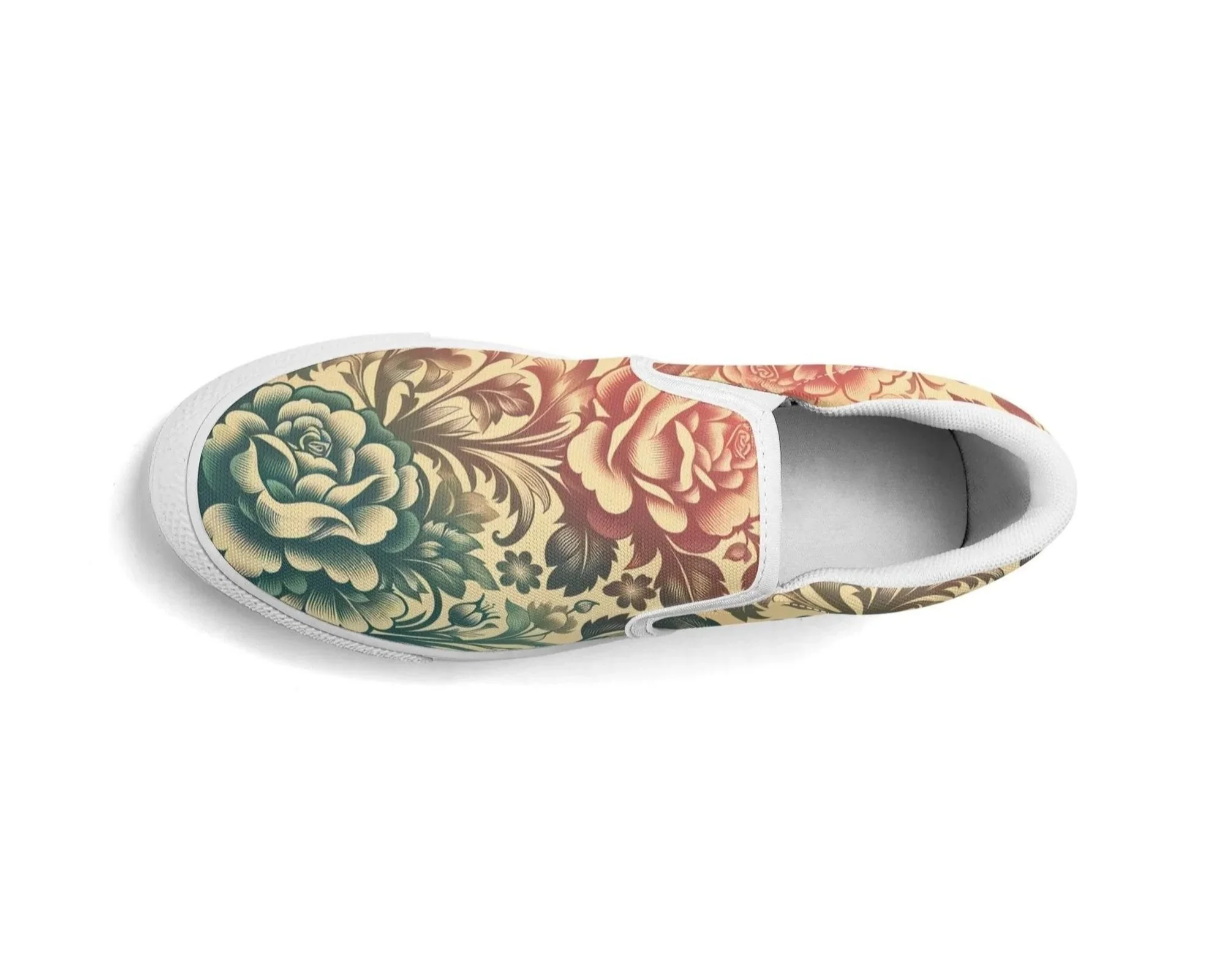 Fading Rose Slip Ons