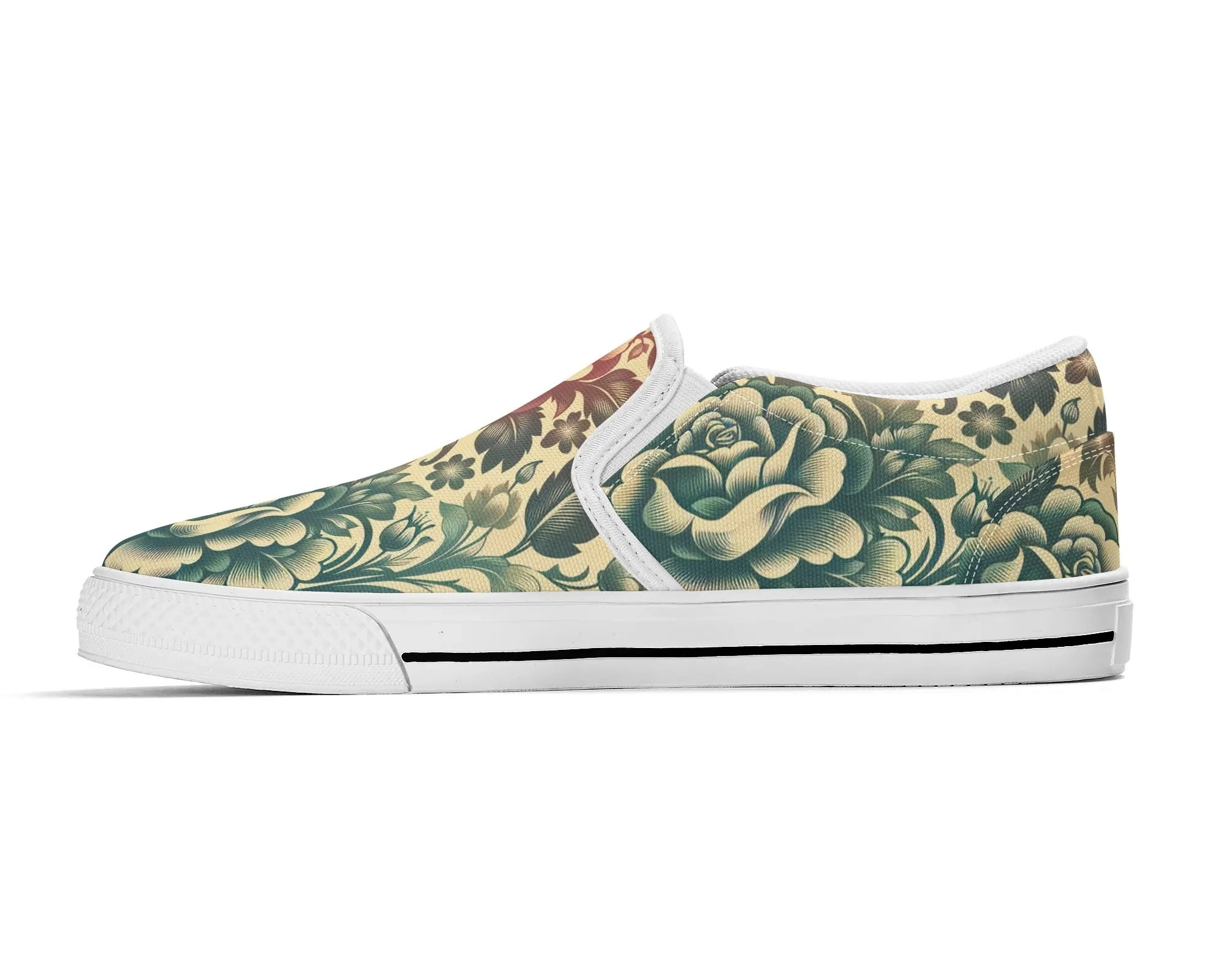 Fading Rose Slip Ons