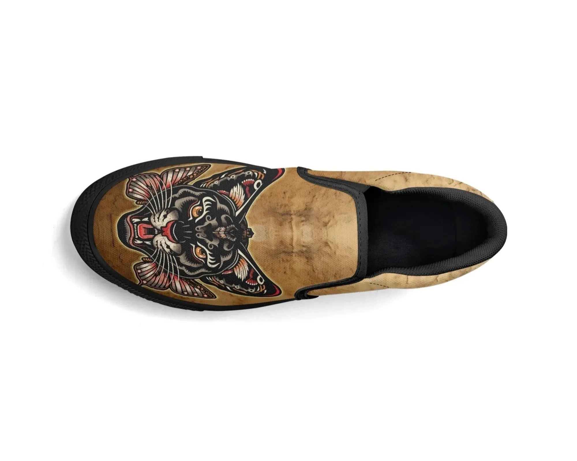 Tattoo Panther Slip Ons