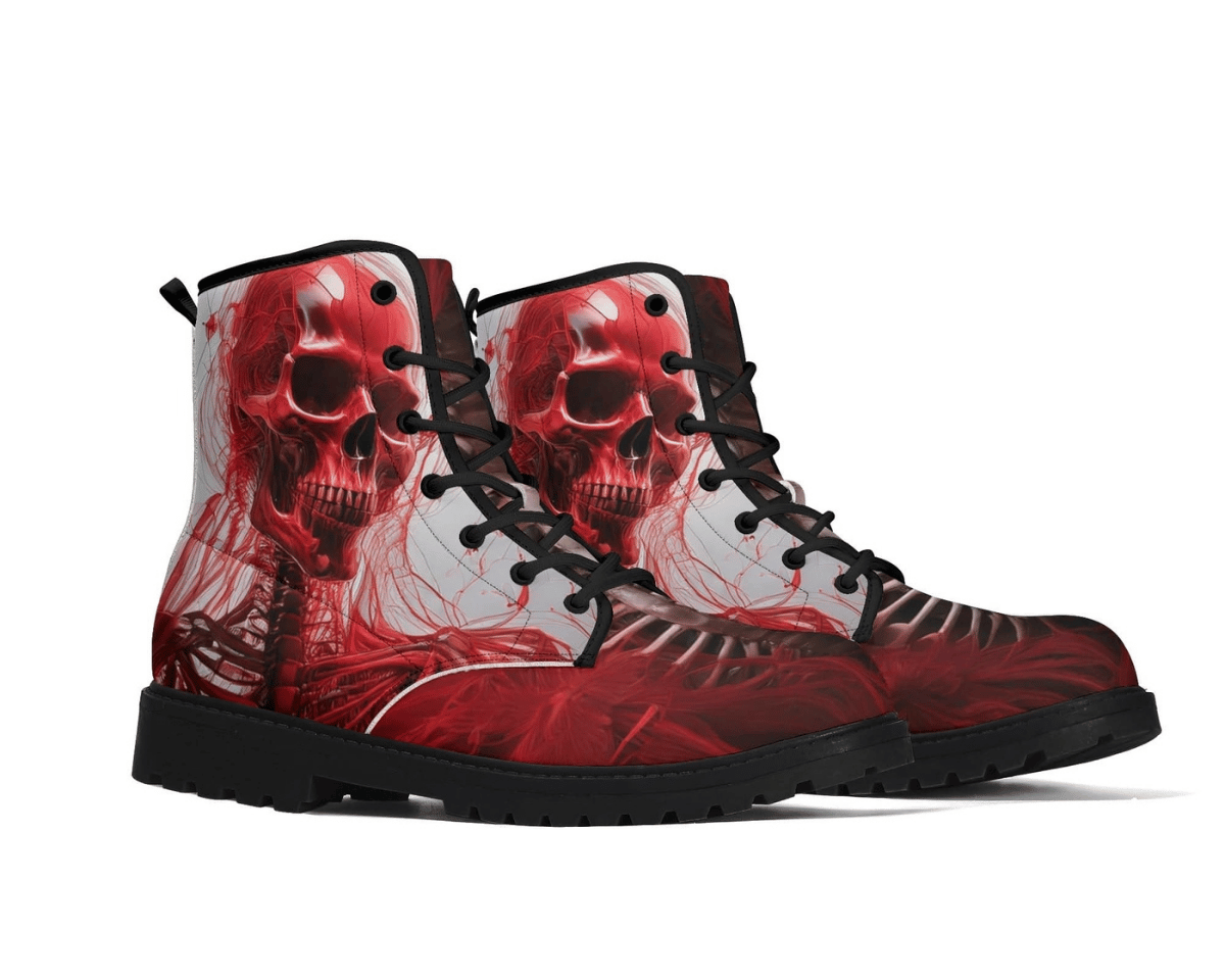 Steadfast 7 Skeletal Essence Classic Boots Angle View - Ribcage Detail
