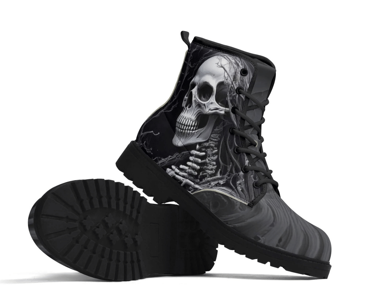 Steadfast 7 Skeletal Night Classic Boots Showcase - Complete Shadow Pattern
