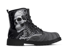 Steadfast 7 Skeletal Night Classic Boots Side View - Shadow Style Skeleton Design
