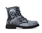 Steadfast 7 Skeletal Shadows Classic Boots Side View - Monochromatic Skeleton Art
