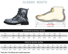 Steadfast 7 Skeletal Shadows Classic Boots Size Chart Guide