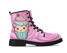 Steadfast 7 Sweet Dreams Classic Boots Side View - Smiling Cupcake Design
